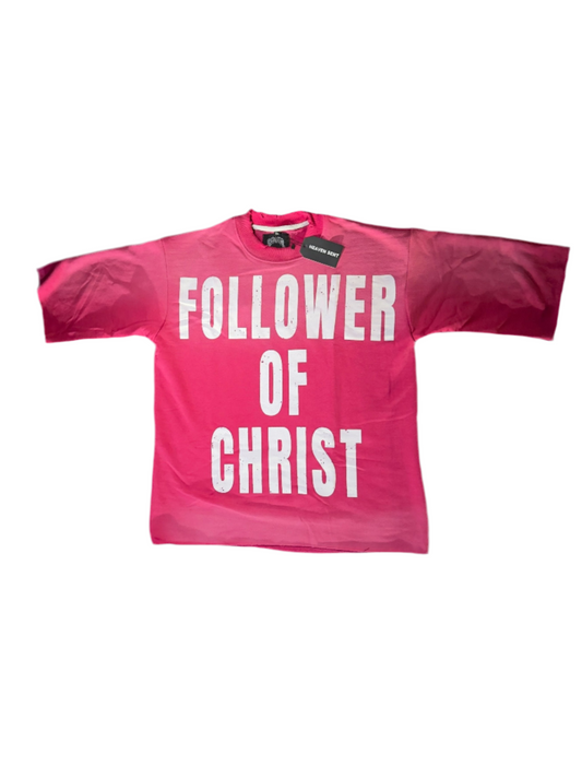 Pink "FOC" Cropped Tee